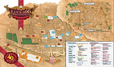 La mappa dei parcheggi di Lucca Comics & Games 2006